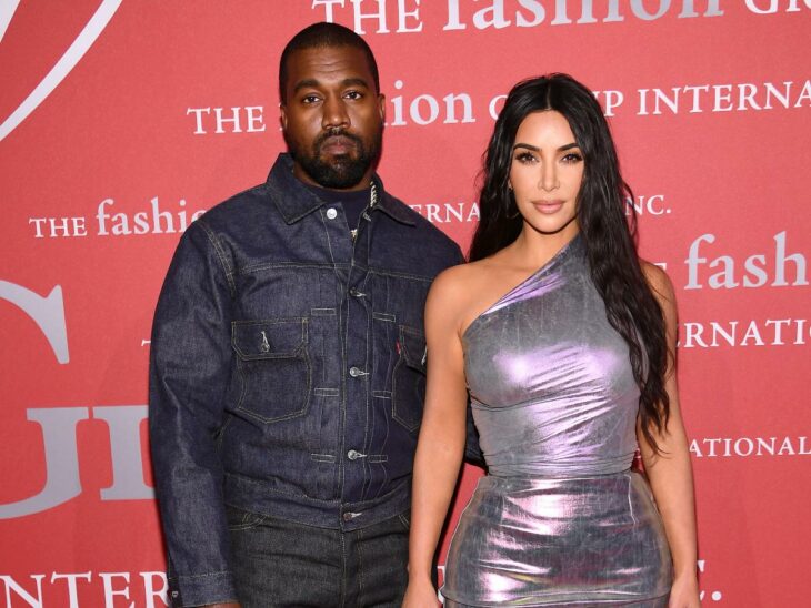 Kanye West y Kim Kardashian alfombra roja
