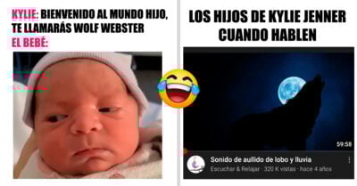 ¡¿Lobo, su hijo se llama lobo?! Kylie Jenner reveló el nombre de su hijo y le llovieron memes