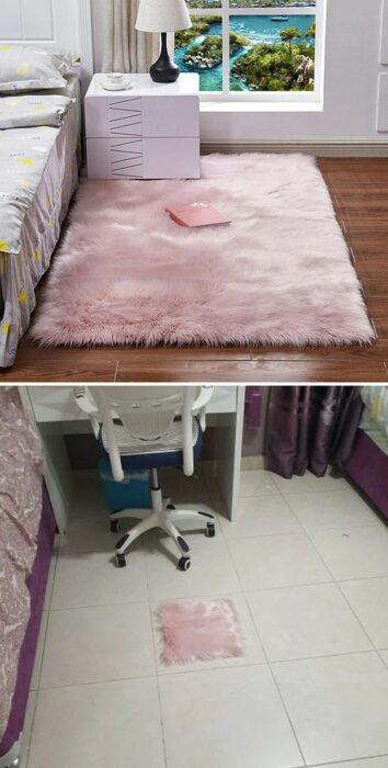 Room with pink carpet