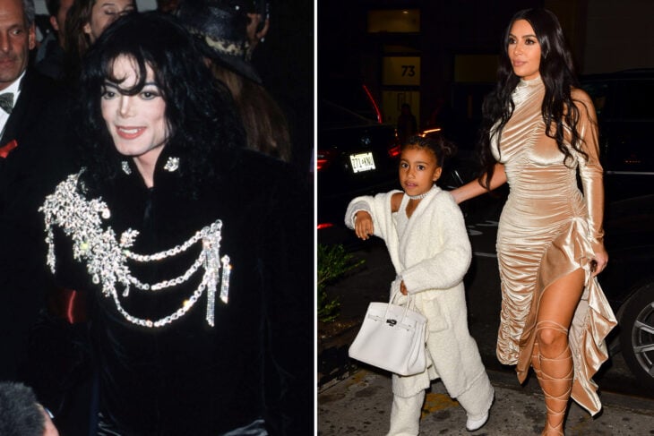 Michael Jackson, en comparativa con Northe WEst y Kim Kardashian