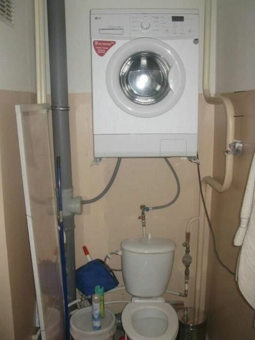 washing machine; 13 renovations that disappointed even their creators