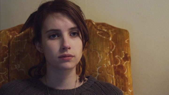 Emma Roberts looking disgusted