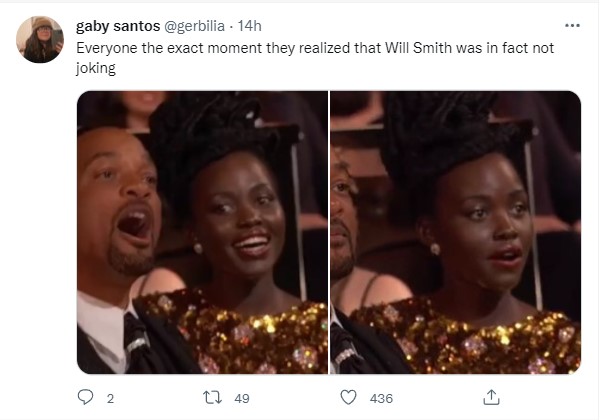Meme del momento entre Will Smith y Chris Rock