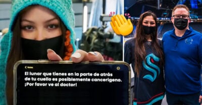 Chica advierte a entrenador sobre un lunar maligno en pleno partido de Hockey