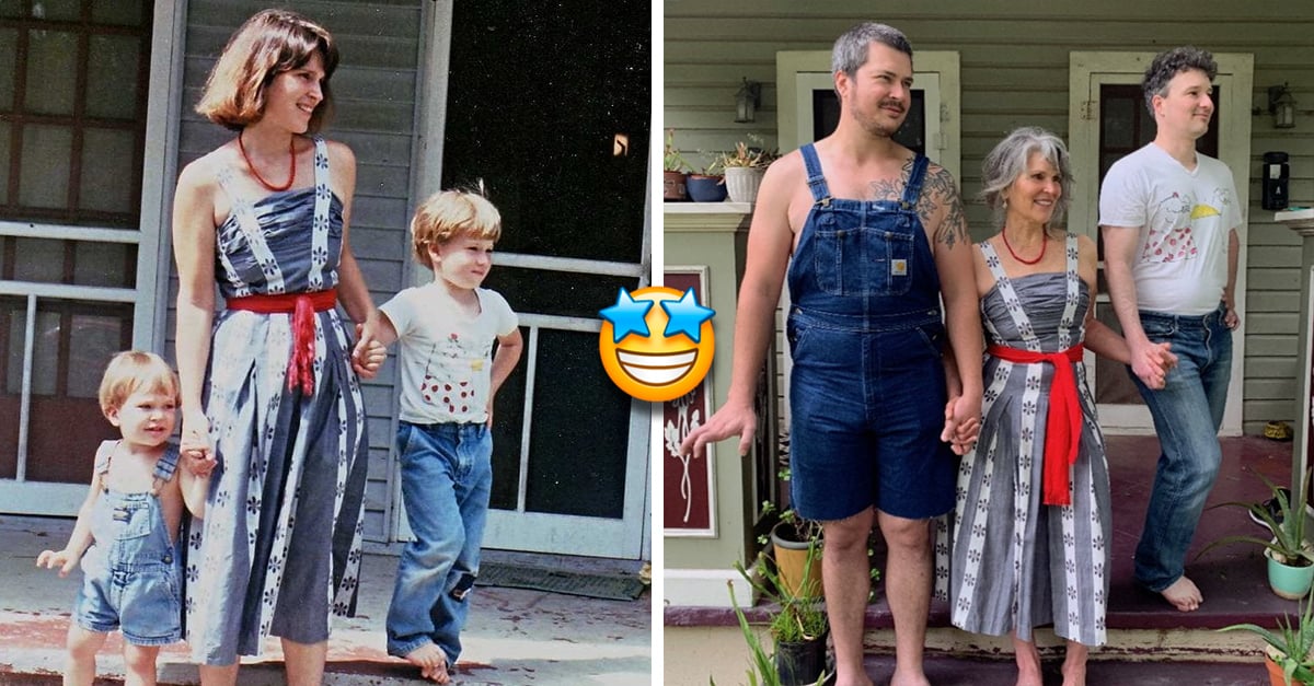 20 Families Who Recreated Their Past Photos To Perfection