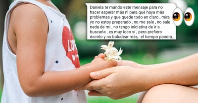 “No tengo iniciativa de buscarla” Hombre renunció a su hija y se lo dijo a la mamá por mensaje