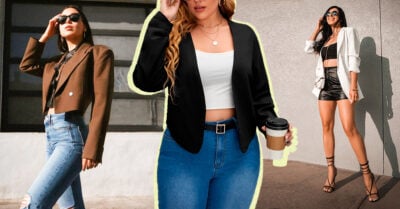 12 Hermosos outfits para que te animes a usar tus crop tops con blazer