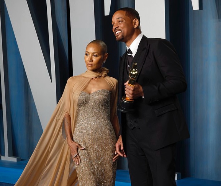 Jade Pinkett Smith and Will Smith at the 2022 Oscars