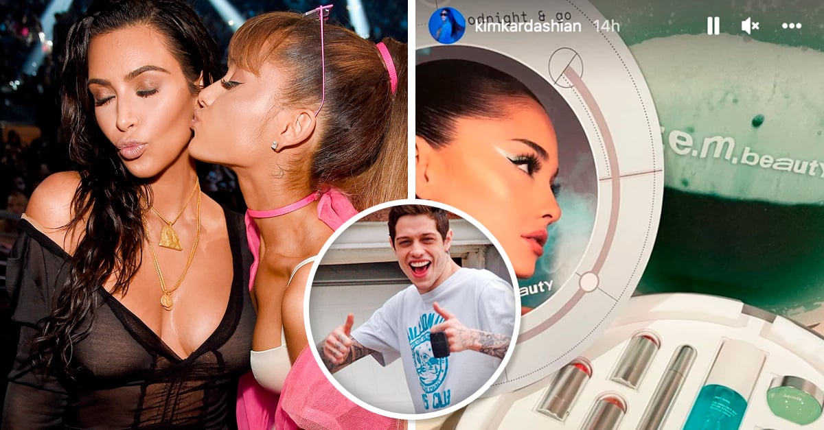 No hard feelings!  Kim Kardashian shows off on Instagram the gift she sent her from Ariana Grande
