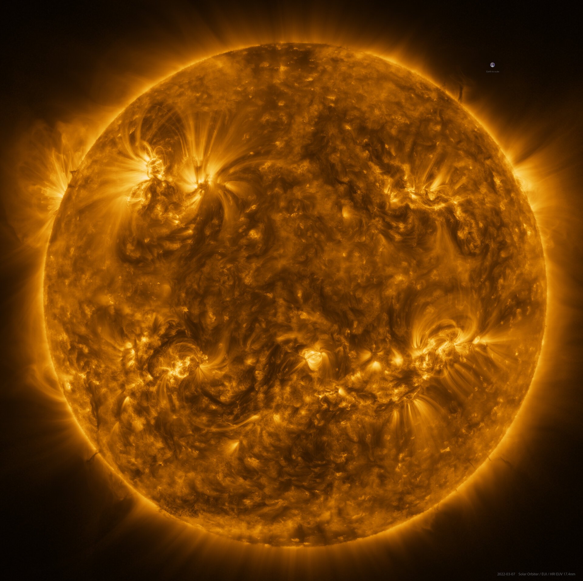 Agencia Espacial Europea revela las mejores imágenes del sol