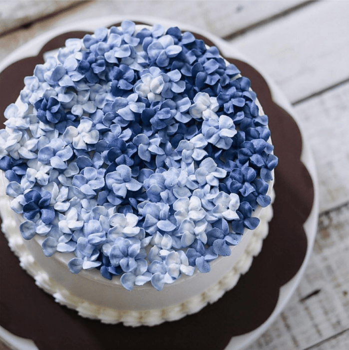 pastel de flores