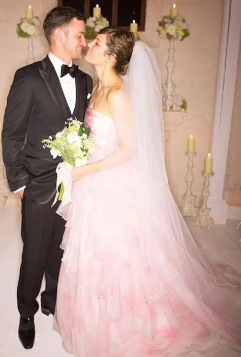 Justin Timberlake y Jessica Biel el día de su boda