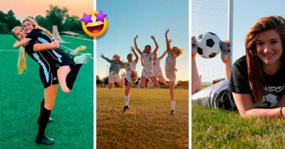 Qué elegancia la de Francia con estos tacos de fut para chicas deportistas