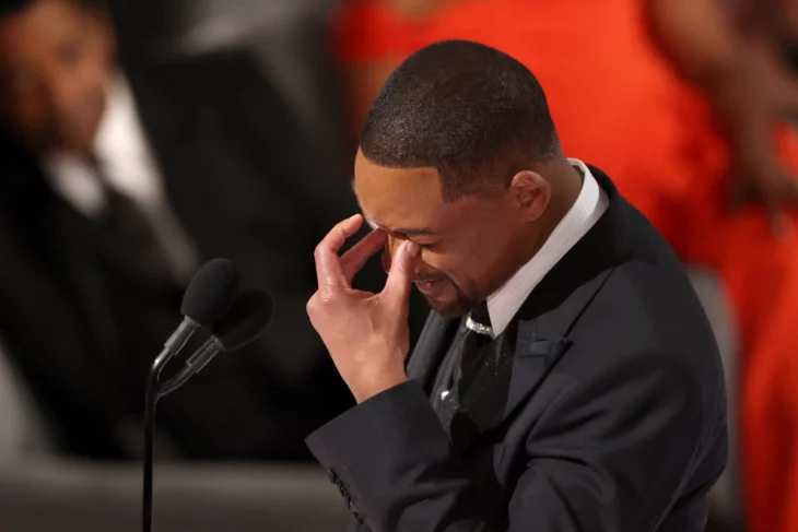 Will Smith durante su discurso en los Óscars 2022