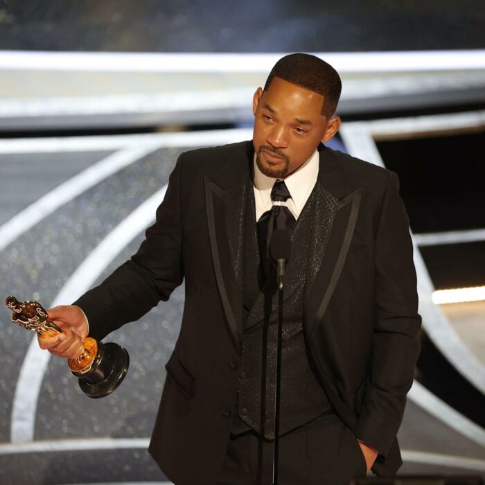 Will Smith durante su discurso en los premios Óscar 2022