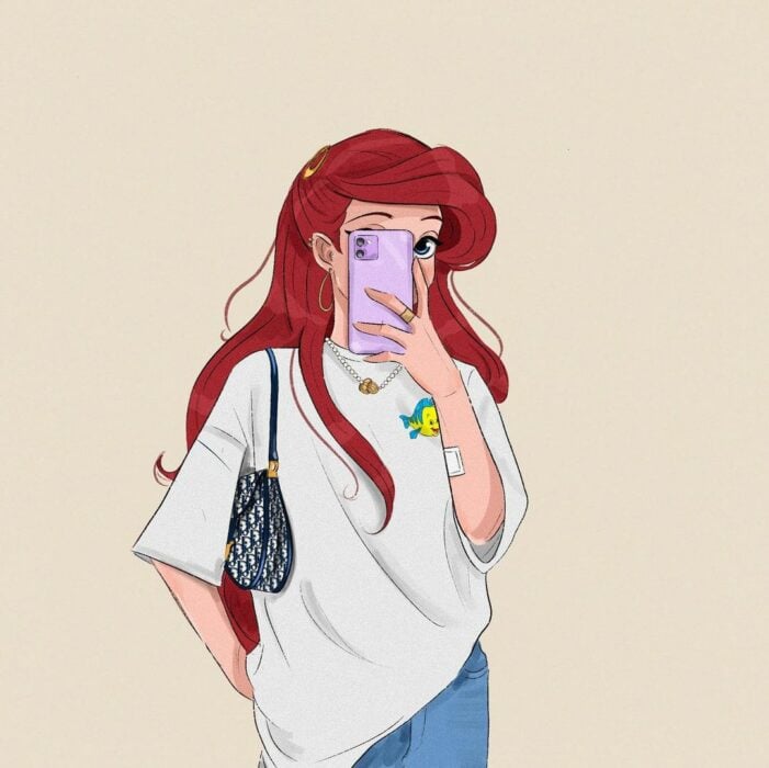 Ariel moderna ilustración