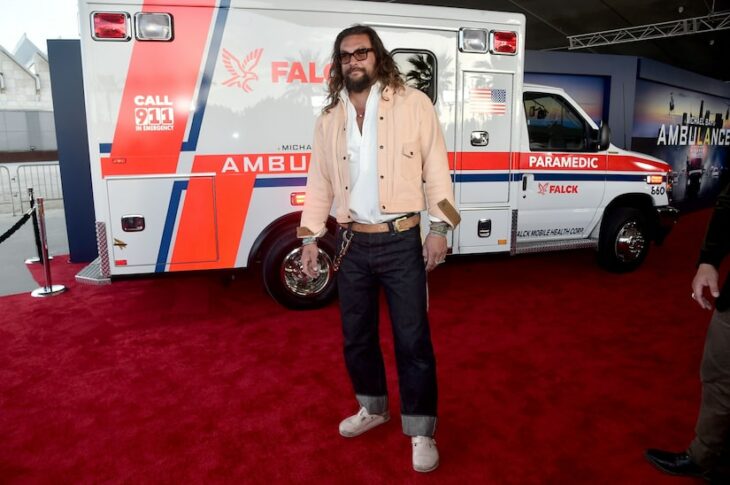 Jason Momoa en el estreno de Ambulance