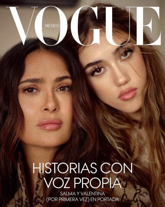 Salma Hayek y Valentina Pinault portada de Vogue México 2022