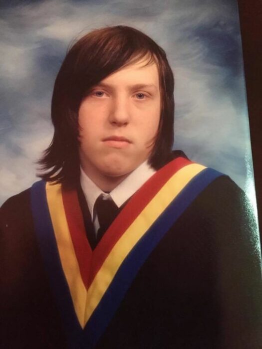 Boy in school yearbook