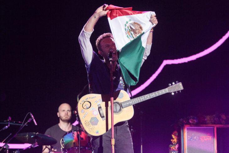 Coldplay en concierto en el Foro Sol de la CDMX