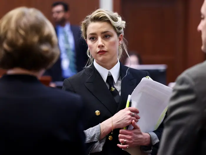Amber Heard at Fairfax Court 
