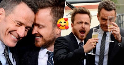¡Ya son compadres! Aaron Paul le pide a Bryan Cranston que sea padrino de su hijo