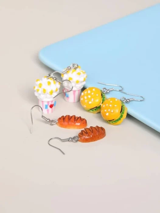 fried food; 13 Earrings that only the girls 'in' would dare to wear