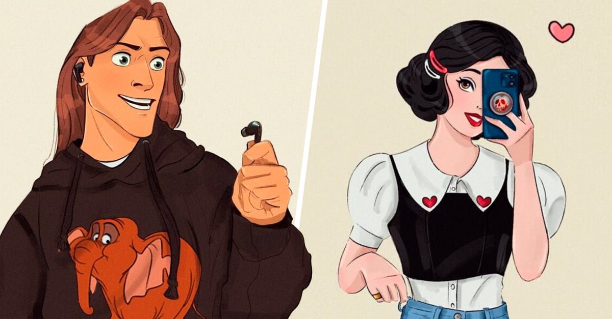 Artist Shows What Our Favorite Princesses Would Look Like In The Modern World