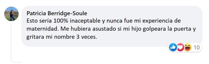 Captura de comentario en la publicación de Suka Nasrallah