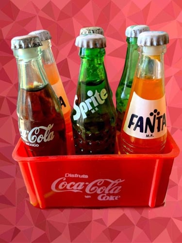 Botellas miniatura de Coca Cola