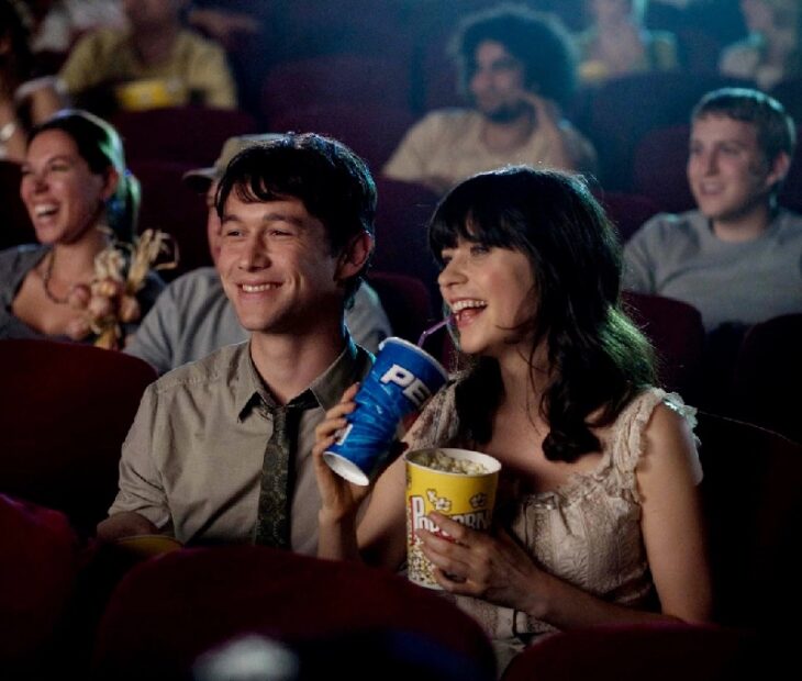 Joseph Gordon y Zoey Deschanel en 500 days of summer