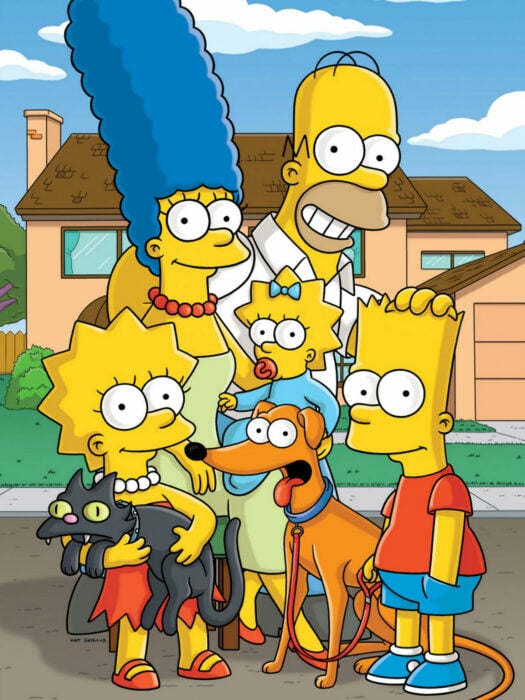 Imagen de los personajes de Los Simpsons