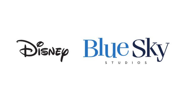 logotipo de Disney a lado del logotipo de Blue Sky Studios 