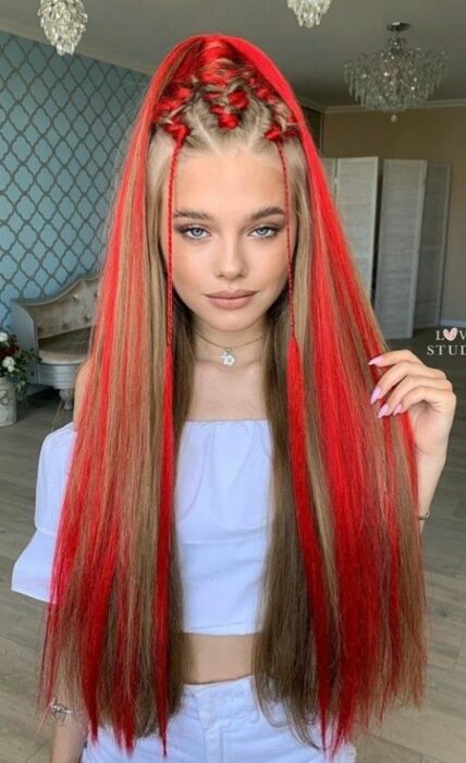 Rojo ;Extensiones de color para tu versión más aesthetic 