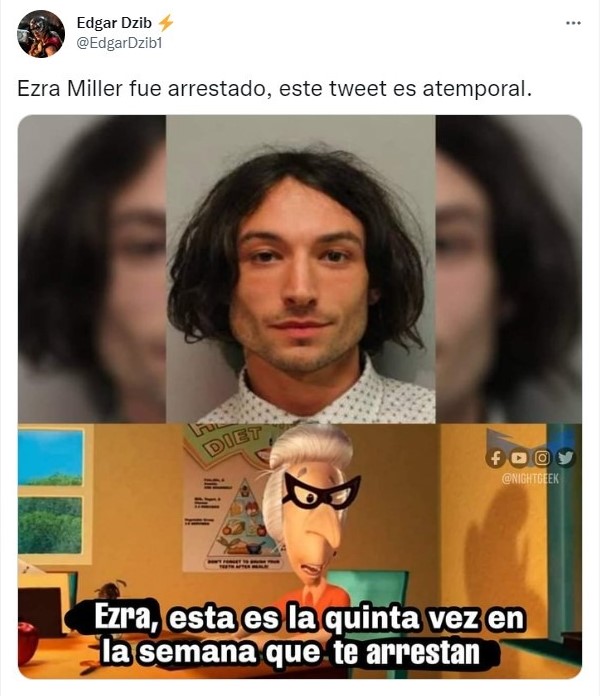 Tuit sobre Ezra Miller fue arrestado en Hawái por segunda vez y así reaccionó Twitter