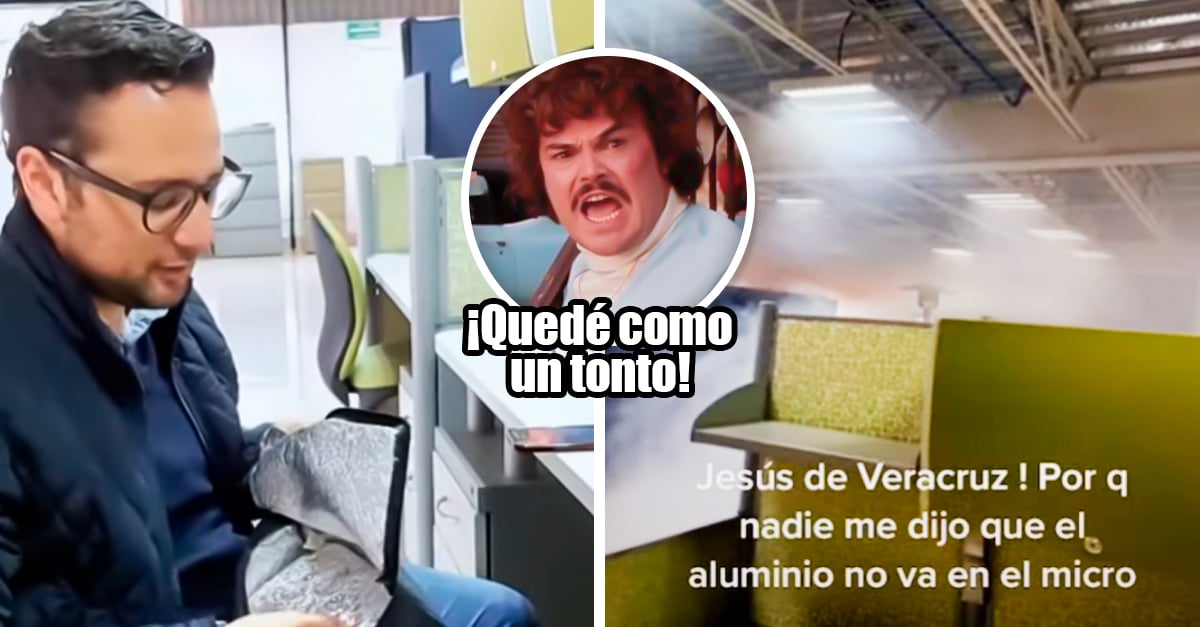 Whoops!  Godín tried to heat his breakfast and the whole office ended up on fire