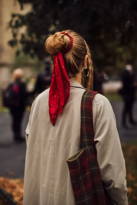 scarf; Very simple updo ideas now that the heat has begun