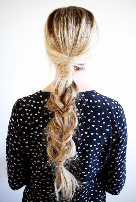 Misaligned ponytail; Very simple updo ideas now that the heat has begun