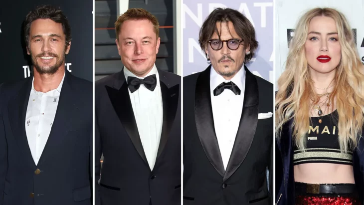 James Franco, Elon Musk, Johnny-Depp, Amber Heard