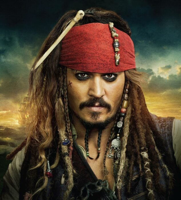 Capitán Jack Sparrow de los Piratas del Caribe 