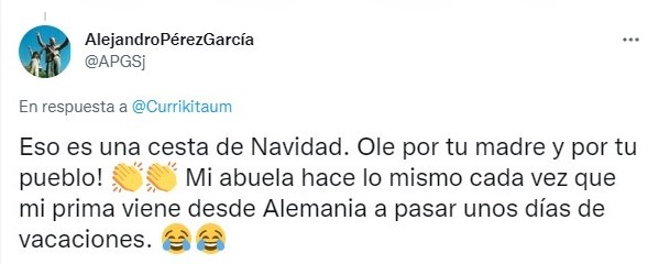 Tuit Le pide a su mamá que le envíe café y aceite y lo que recibe conmueve a internet