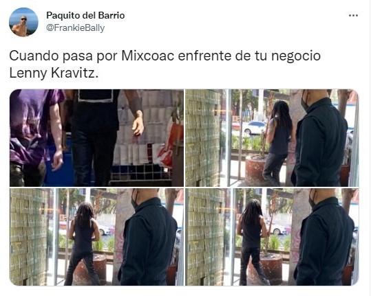 Lenny Kravitz's tweet presumes his visit to Mexico and Twitter responds with a wave of memes