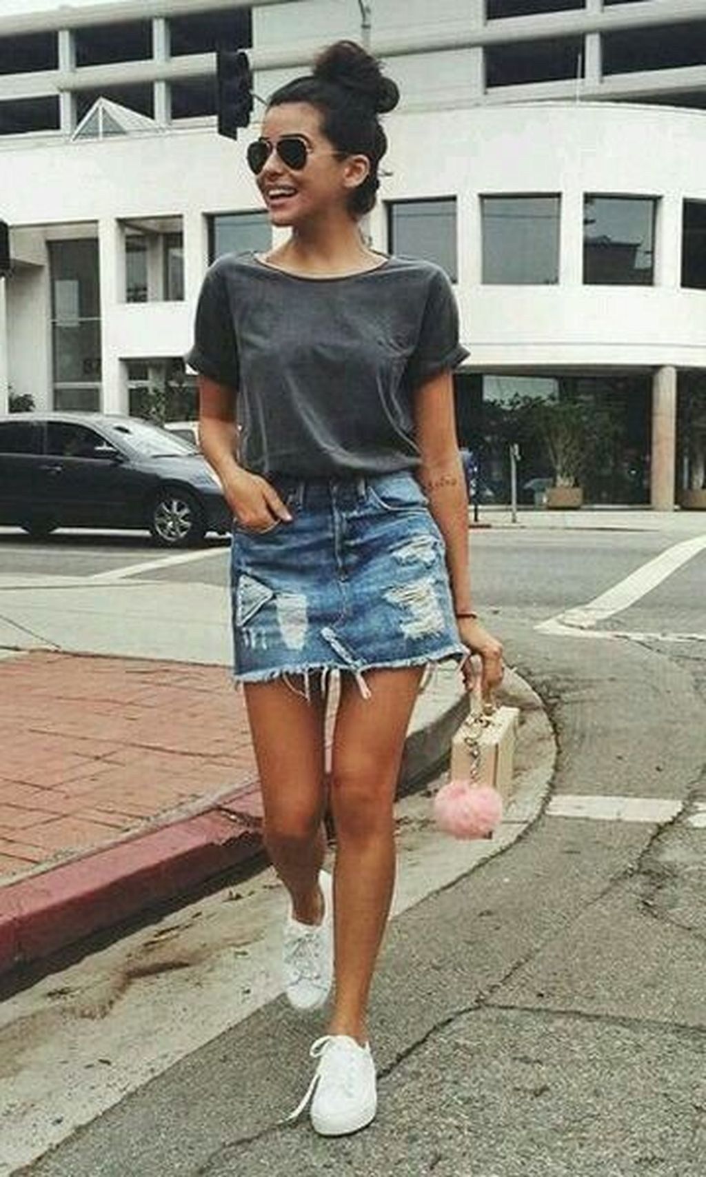 Arriba 91+ imagen faldas de jean outfit - Abzlocal.mx