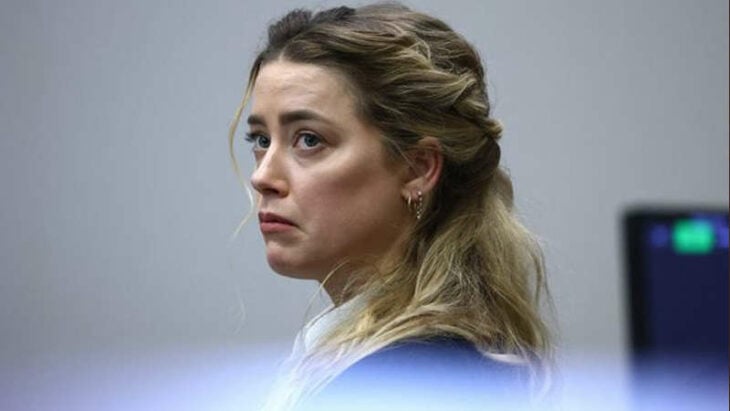 Amber Heard during the trial against Johnny Depp 