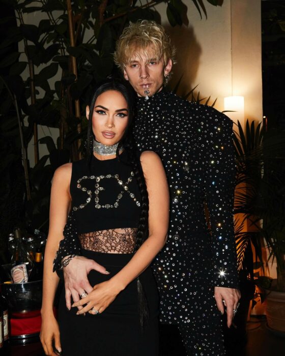 Megan Fox a lado de su prometido Gun Kelly 