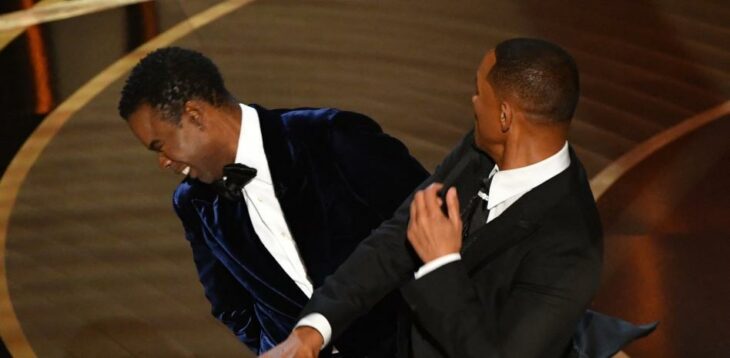 Will Smith abofeteando a Chris Rock