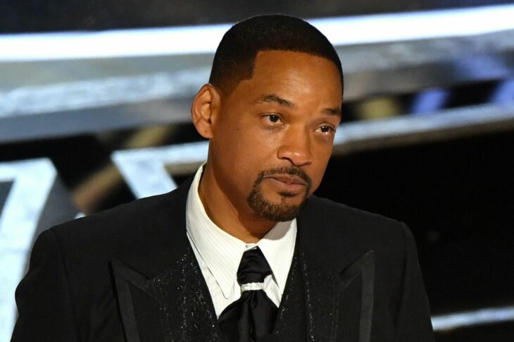 Will Smith giving a speech at the Oscars