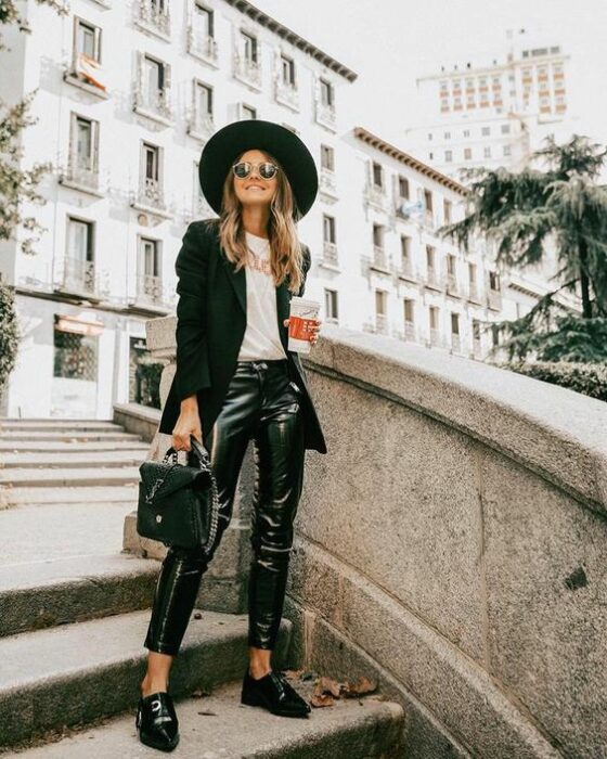 leather pants; 15 Ideas to wear your favorite hat 