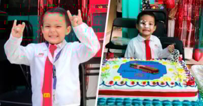 Pequeñito festeja su cumpleaños con temática de metrobús y es demasiado adorable