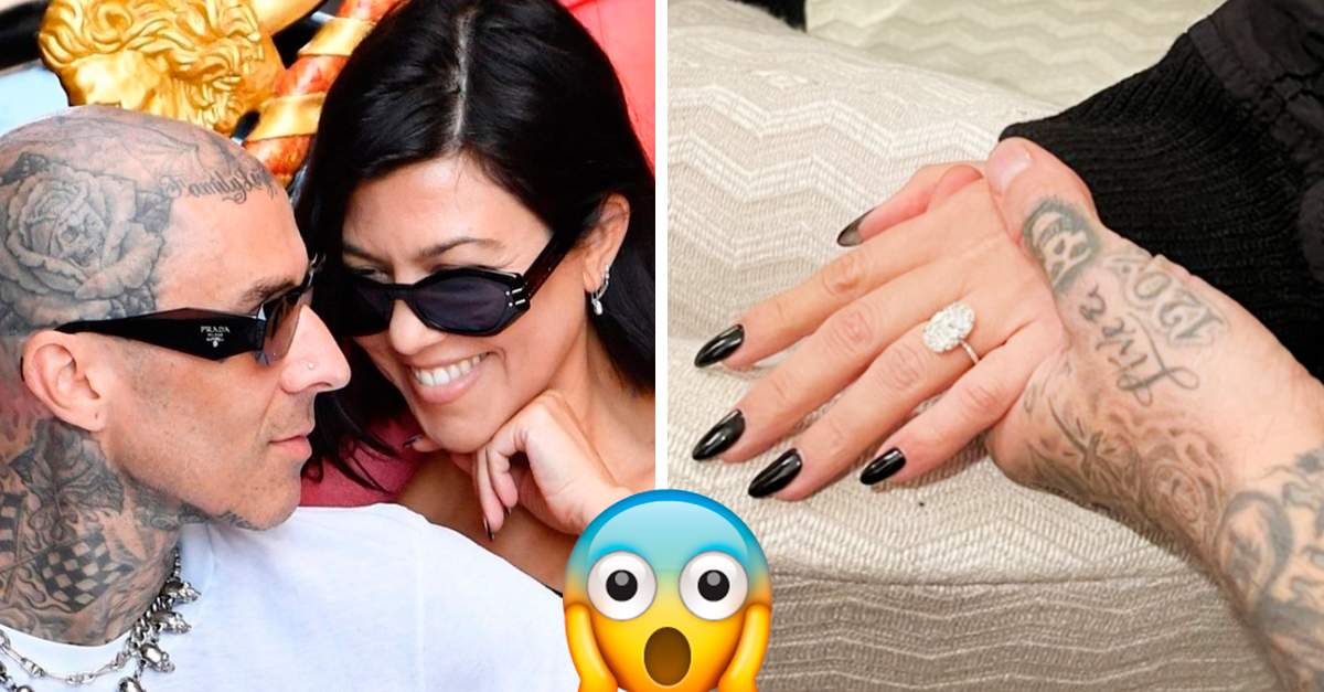 Rumors that Travis Barker and Kourtney got married in Las Vegas Rumors that Travis Barker and Kourtney got married in Las Vegas